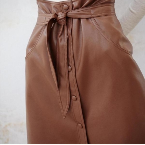 NWT Nanushka Tie Waist Mini Skirt - Picture 4 of 12